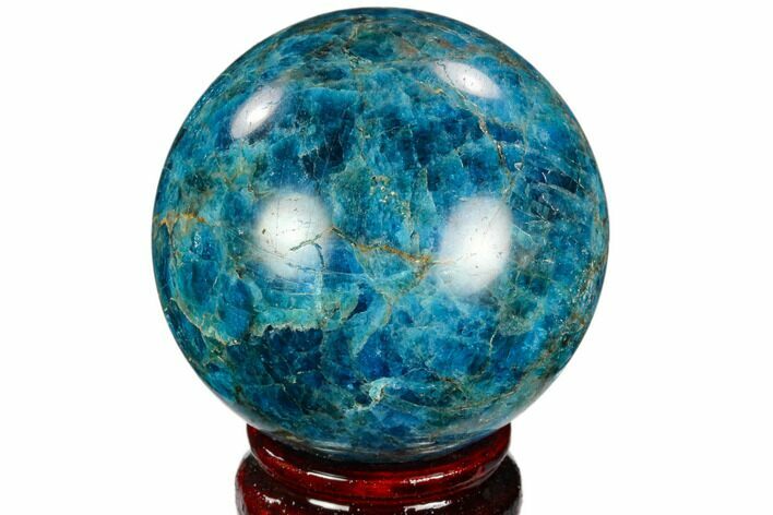 Bright Blue Apatite Sphere - Madagascar #121792